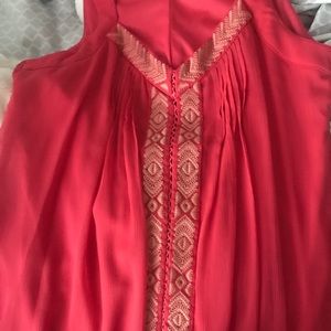 Pink Strapless Summer Dress